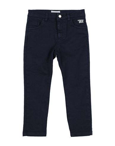 Bikkembergs Toddler Boy Pants Midnight Blue Size 4 Cotton, Elastic Fibres In Blue