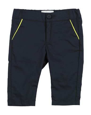 Bikkembergs Newborn Boy Pants Midnight Blue Size 0 Cotton, Elastic Fibres In Blue
