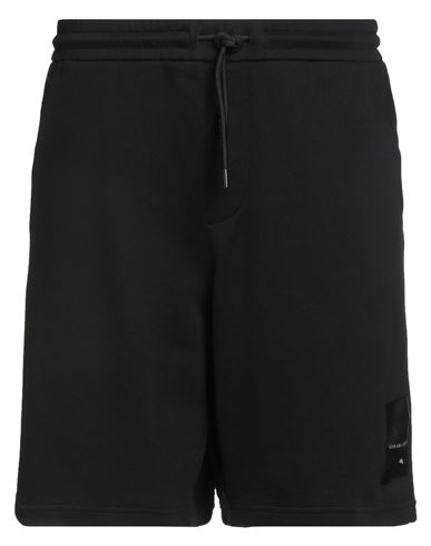Armani Exchange Man Shorts & Bermuda Shorts Black Size L Cotton, Polyester, Polyamide In Black