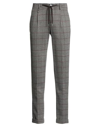Barbati Man Pants Burgundy Size 28 Viscose, Polyester, Elastane In Gray