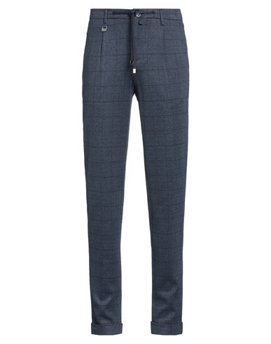 Barbati Man Pants Navy Size 28 Viscose, Polyester, Elastane In Blue