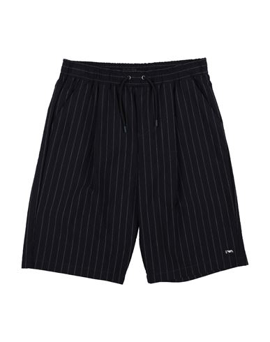 Emporio Armani Toddler Boy Shorts & Bermuda Shorts Midnight Blue Size 7 Virgin Wool, Cotton, Elastan In Black