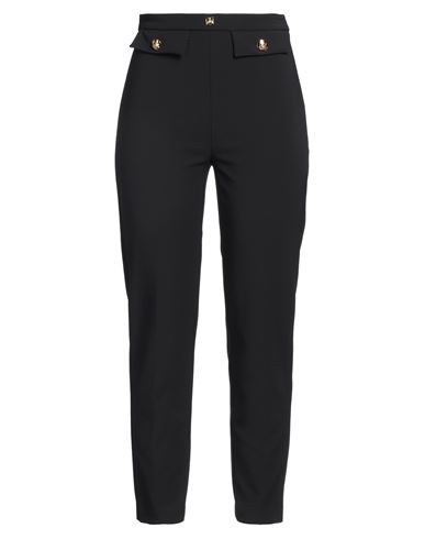 Elisabetta Franchi Essential Woman Pants Black Size 12 Polyester, Elastane In Black