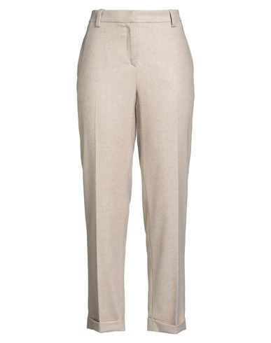 Antonelli Woman Pants Beige Size 12 Wool, Polyester, Viscose, Elastane In Sand