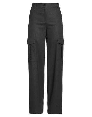 Antonelli Woman Pants Charcoal Size 6 Wool, Polyester, Viscose, Elastane In Gray