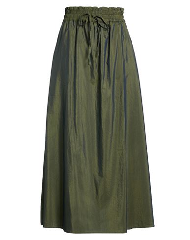 Maxi-Rock Damen Militärgrün S Damen