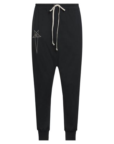Rick Owens X Champion Logo-embroidered Organic Cotton Track Pants In Black