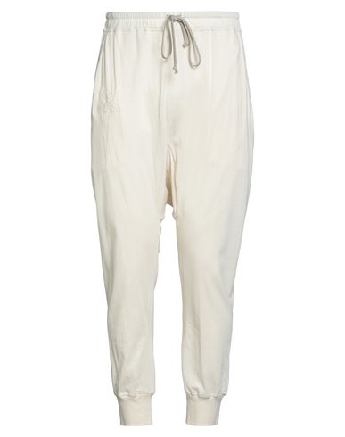 Rick Owens X Champion Man Pants Ivory Size Xl Cotton In White