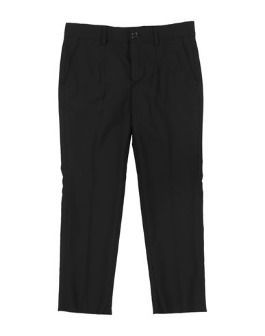 Dolce & Gabbana Toddler Boy Pants Black Size 3 Virgin Wool, Elastane In Black