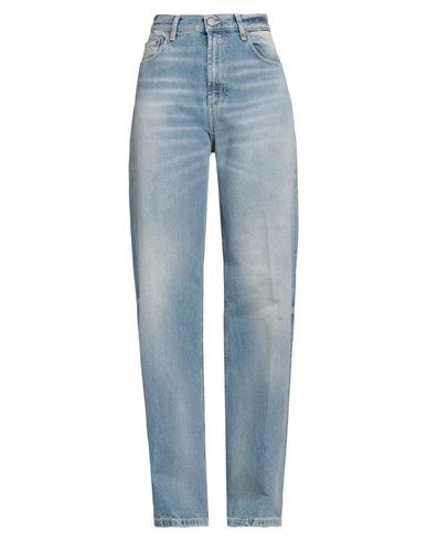 Dondup Woman Jeans Blue Size 28 Cotton In Blue
