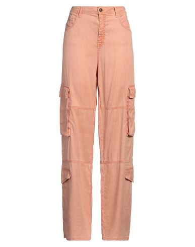 Jacob Cohёn Woman Pants Salmon Pink Size 31 Linen, Lyocell, Elastane, Polycotton
