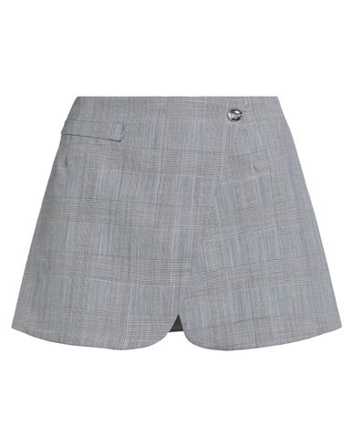 Coperni Woman Mini Skirt Black Size 8 Virgin Wool In Gray