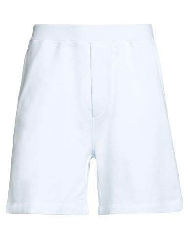 Dsquared2 Man Shorts & Bermuda Shorts White Size M Cotton, Elastane In White