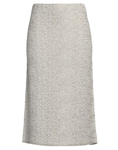 Shop Fabiana Filippi Woman Midi Skirt Gold Size 8 Cotton, Viscose, Metallic Fiber
