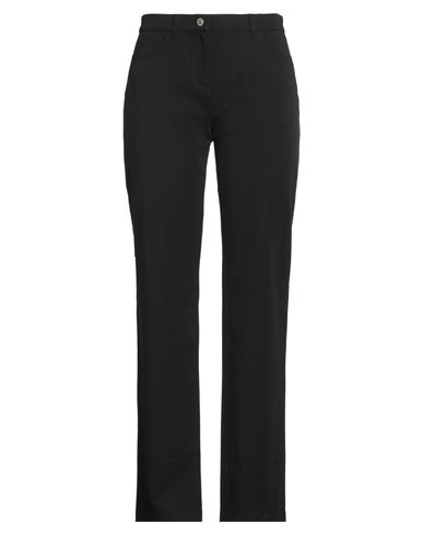 Weekend Max Mara Woman Pants Black Size 8 Cotton, Elastane In Black