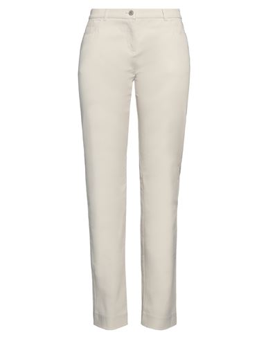 Weekend Max Mara Woman Pants Light Grey Size 16 Cotton, Elastane In Gray