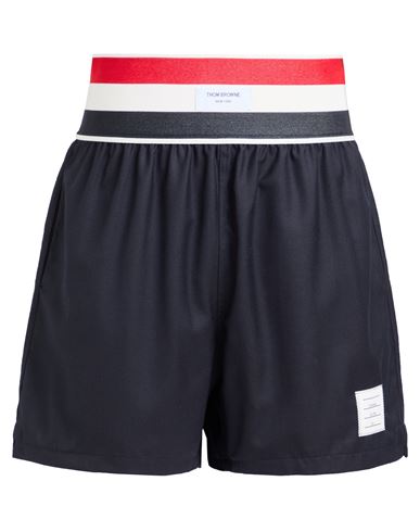 Thom Browne Man Shorts & Bermuda Shorts Midnight Blue Size 3 Wool
