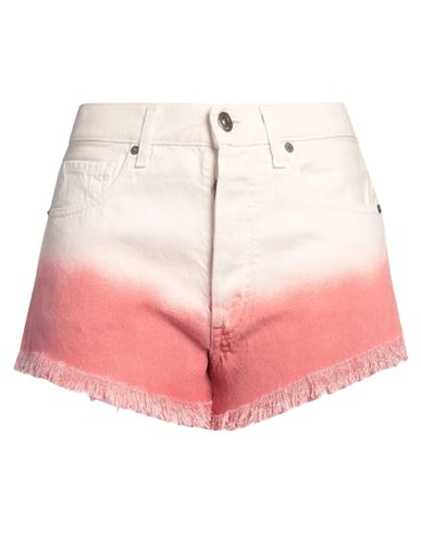 Alanui Bright Hues Frayed Denim Shorts In Pink
