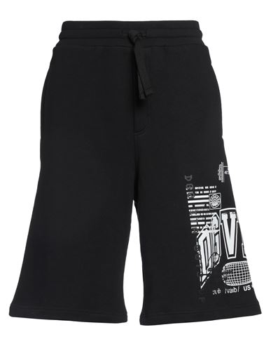 Dolce & Gabbana Man Shorts & Bermuda Shorts Black Size M Cotton