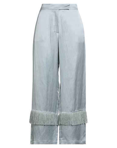 Alysi Chocolat Woman Pants Sky Blue Size 6 Viscose, Linen In Blue