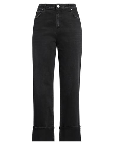 Vicolo Woman Jeans Black Size M Cotton, Elastane In Black