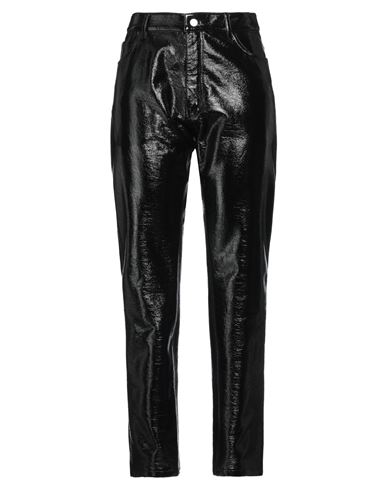 Courrèges Courreges Woman Pants Black Size 2 Cotton, Polyurethane, Elastane In Black