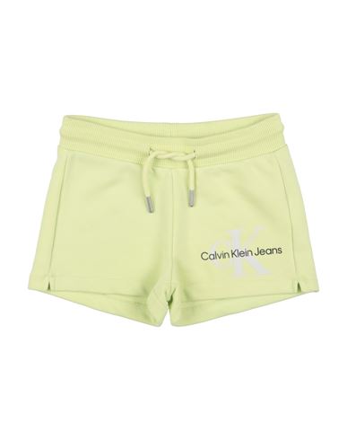 Calvin Klein Jeans Est.1978 Calvin Klein Jeans Toddler Girl Shorts & Bermuda Shorts Light Green Size 6 Cotton, Polyester In Green