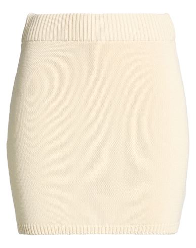 Vicolo Woman Mini Skirt Ivory Size Onesize Cotton In Neutral