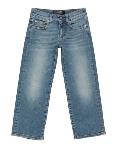 Shop Amiri Toddler Girl Jeans Blue Size 6 Cotton, Elastomultiester, Elastane