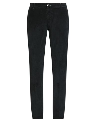 Luigi Borrelli Napoli Man Pants Black Size 35 Cotton, Elastane In Black
