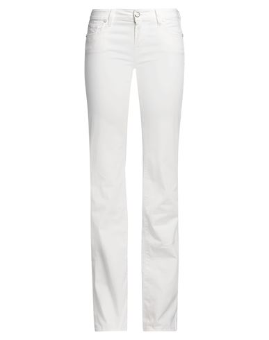 Shop Jacob Cohёn Woman Pants White Size 31 Cotton, Elastane