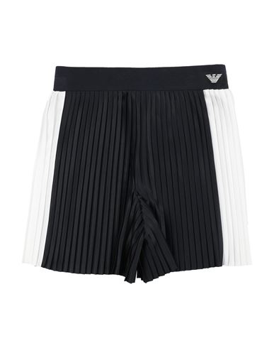 Emporio Armani Toddler Girl Shorts & Bermuda Shorts Midnight Blue Size 7 Polyester, Cotton In Blue