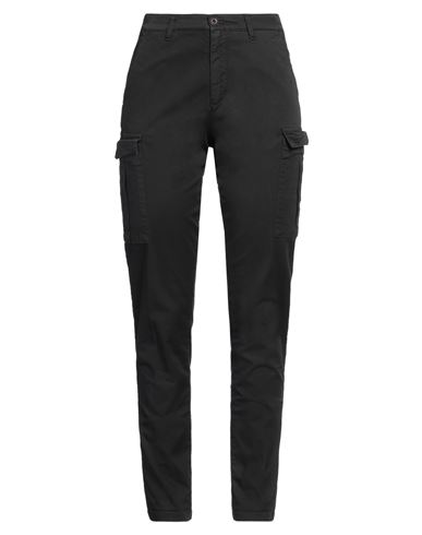 40weft Woman Pants Midnight Blue Size 4 Cotton, Elastane In Blue