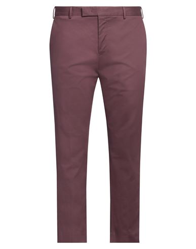 Shop Pt Torino Man Pants Plum Size 38 Virgin Wool, Elastane In Purple