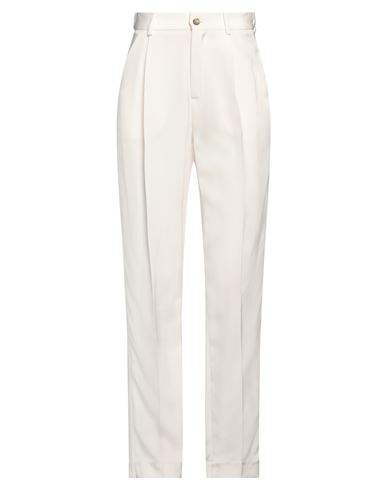 The Mannei Woman Pants Ivory Size 4 Silk In White