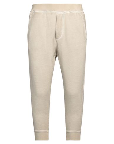DSQUARED2 DSQUARED2 MAN PANTS BEIGE SIZE L COTTON, ELASTANE 