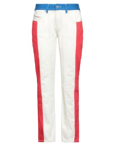 Diesel Woman Jeans Red Size 28w-32l Cotton In Red