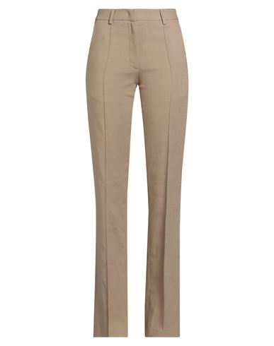 Msgm Woman Pants Sand Size 2 Viscose, Polyester, Elastane