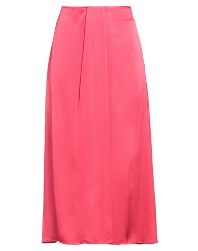 Ines De La Fressange Paris Woman Midi Skirt Fuchsia Size 6 Viscose In Pink