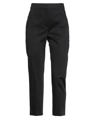 Max Mara Woman Pants Black Size 4 Cotton, Elastane In Black