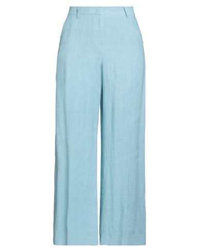 Weekend Max Mara Woman Pants Light Blue Size 14 Linen