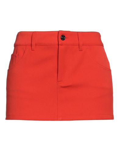 Missoni Technical Fabric Mini-skirt In Tomato Red