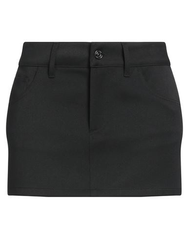 MISSONI MISSONI WOMAN MINI SKIRT BLACK SIZE 4 POLYESTER, VISCOSE, ELASTANE 