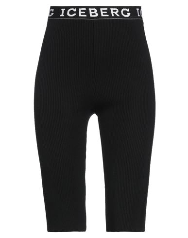 Shop Iceberg Woman Shorts & Bermuda Shorts Black Size S Cotton