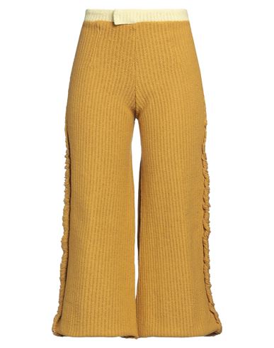 ECKHAUS LATTA ECKHAUS LATTA WOMAN PANTS MUSTARD SIZE M COTTON 