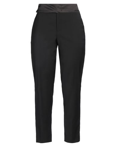 Pt Torino Woman Pants Black Size 4 Polyester, Wool, Elastane In Black