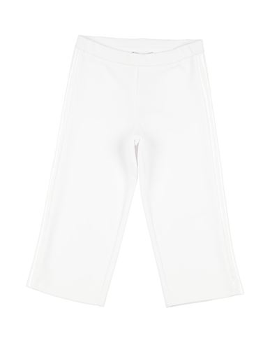 Emporio Armani Toddler Girl Pants White Size 3 Cotton, Polyester, Elastane In White