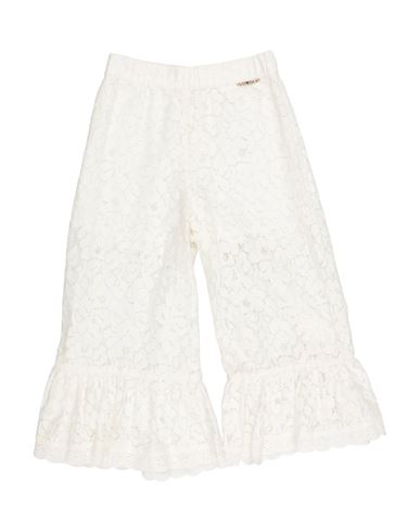 Twinset Toddler Girl Pants White Size 5 Cotton, Polyamide In White