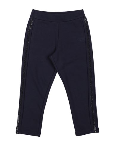 Emporio Armani Toddler Girl Pants Midnight Blue Size 6 Cotton, Polyester In Blue