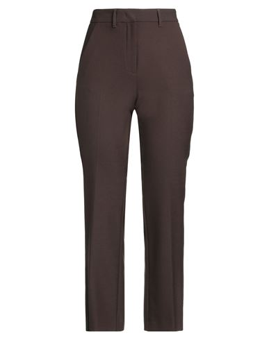 Marella Woman Pants Chocolate Brown Size 4 Polyester, Virgin Wool, Elastane